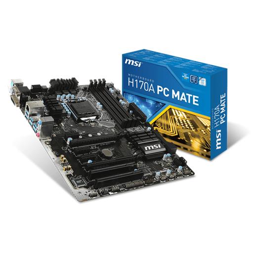 Msi H170A Pc Mate H170 Lga1151 Ddr4-2133 Mhz Anakart