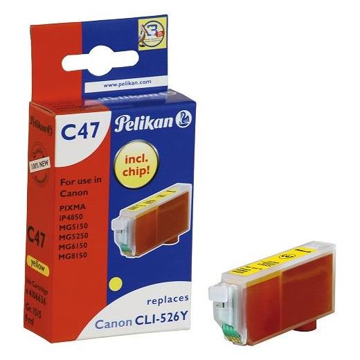 PELİKAN CANON CLI-526Y İL UYUMLU SARI KARTUŞ