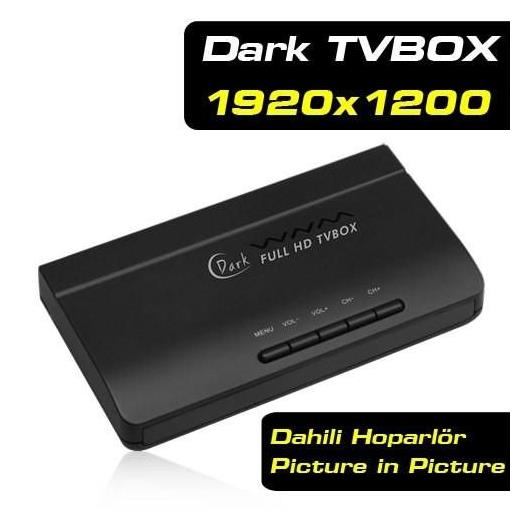 Dark Full HD TV BOX Dahili Hoparlörlü Harici TV Kutusu