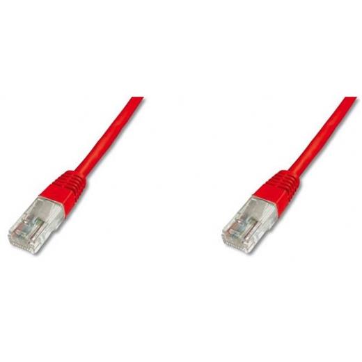 DK-1511-070/R Digitus Patch Kablo, UTP, CAT. 5E, 7 metre, AWG 26/7, Kırmızı Renk, 3P sertifikalı 