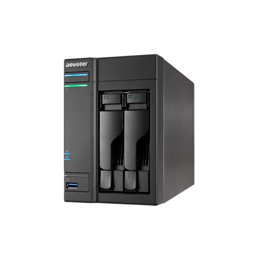 Asustor As-6102t 1.6ghz Dual 2gb 2xgb 2xesata 3xusb3 16ıpnvr Hdmi+4k