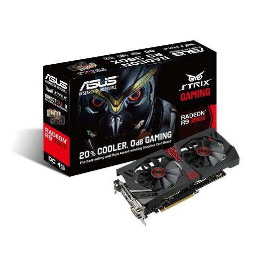 Asus Strix R9380X-Oc4G-Gaming, Radeon R9 380X, 4Gb, Gddr5, 256 Bit, Ekran Kartı