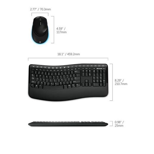 MICROSOFT CSD-00016 Wireless Comfort Desktop 5000