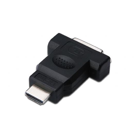 AK-330505-000-S Hdmi <-> Dvi-I Adaptörü, Hdmi Tip A (19) erkek - Dvi-I (24 + 5) dişi, Hdmi 1.3, siyah renk