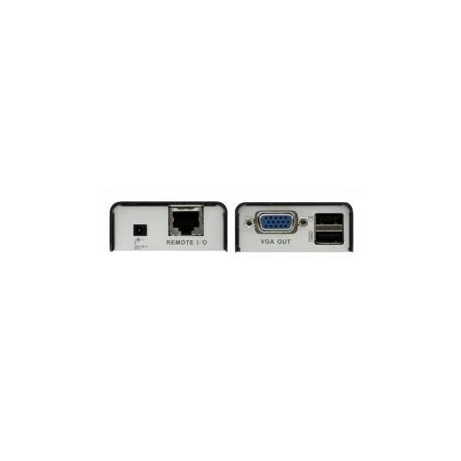 ATEN-CE100 VGA KVM (Keyboard/Video Monitor/Mouse) Mesafe Uzatma Cihazı,  USB Konsol, 100 metre<br>USB VGA Cat 5 Mini KVM Extender (1280 x 1024@100m)