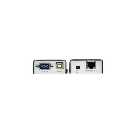 ATEN-CE100 VGA KVM (Keyboard/Video Monitor/Mouse) Mesafe Uzatma Cihazı,  USB Konsol, 100 metre<br>USB VGA Cat 5 Mini KVM Extender (1280 x 1024@100m)