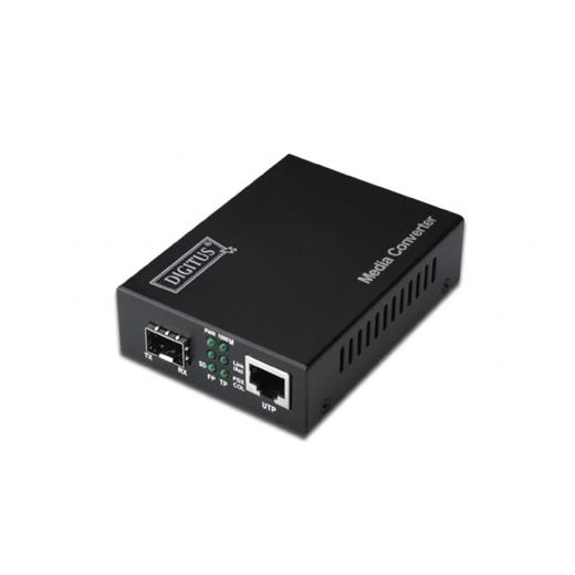 DN-82130 Digitus 2 port Media/Rate Converter, 10/100/1000Base-T - SFP