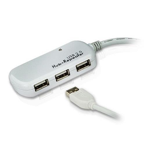 ATEN-UE2120H 4 Port USB 2.0 Sinyal Uzatma Hub'ı , 12 metre, plastik<br>
4 Port USB 2.0 Extender Hub, 12 meters