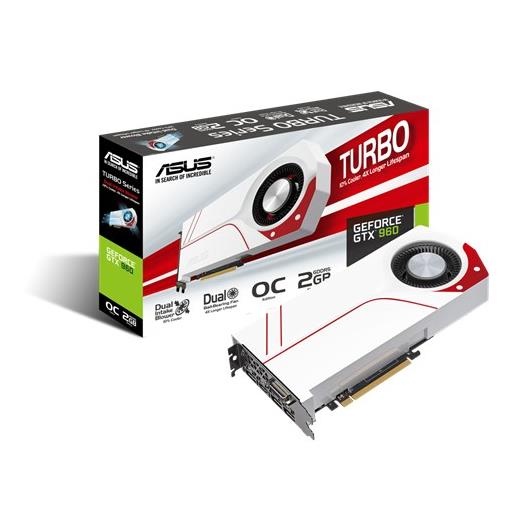 Asus Turbo-Gtx960-Oc-2Gd5, Gtx 960, 2Gb, Gddr5, 128 Bit, Ekran Kartı