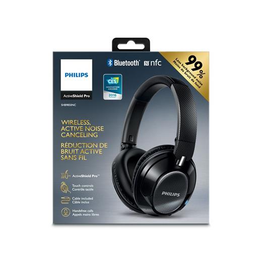 Philips Shb9850Nc/00 Kablosuz Gürültü Önleyici Siyah Bluetooth Kulaklık