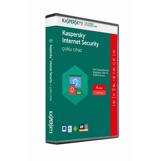 Kaspersky İnternet Security 2019 4 Kullanıcı 1 Yıl