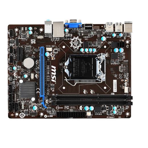 Msi H81M-E33 H81 Lga1150 Ddr3 Hdmi Anakart