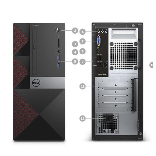 Dell Vostro 3650 TAHMT1703_222_UBU Masaüstü Bilgisayar
