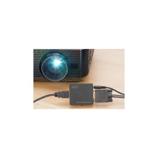 DS-40131 Digitus VGA <-> Hdmi Sinyal Çevirici, maksimum 1920 x 1080 piksel çözünürlük