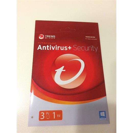 Trend Micro Titanium Antivirus + Security 3 Kullanıcı 1 Yıl