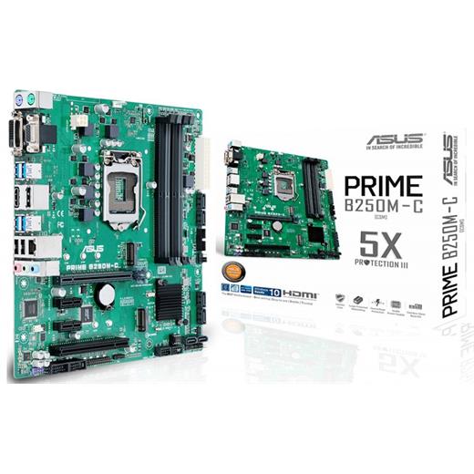 Asus Prime B250M-C/Lga1151Pın 4Gb Ddr4 2400Mhz U3S6 M.2 Sata