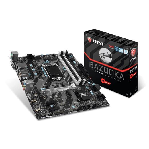 Msi B250M Bazooka Ddr4 Dvi Hdmi Glan Sata 6Gb/S M2 Usb3.1 Matx Anakart