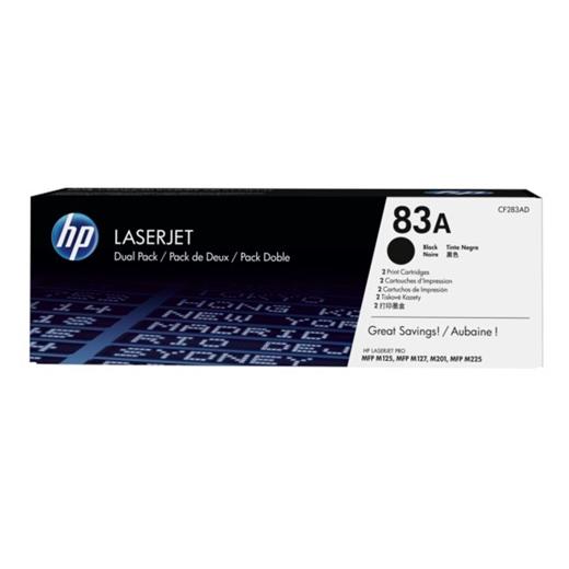 Hp Cf283Ad  Siyah Toner Kartuş (İkili) 83A