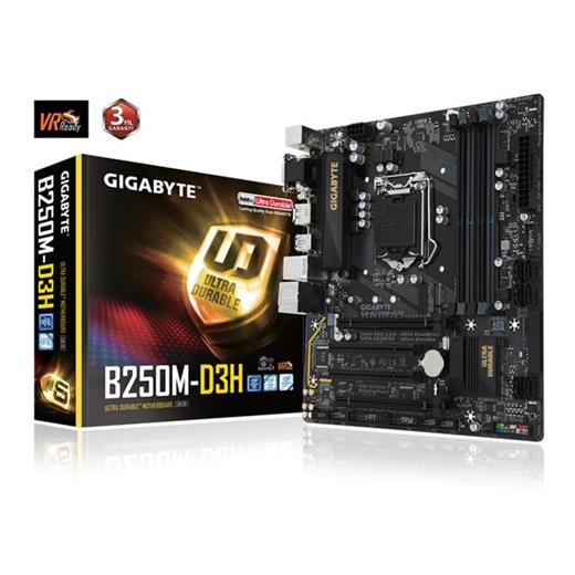 Gigabyte Ga-B250M-D3H B250 Ddr4 Hdmi Dvi 1151P Anakart