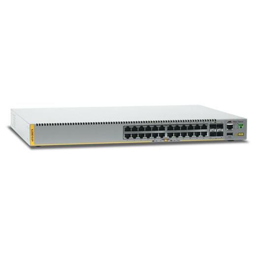 AT-x510-28GTX Stackable Gigabit Layer 3 Switch<br>
24-port 10/100/1000T Stackable Switch<br>
4 x SFP+ port & 2 x fixed power supplies