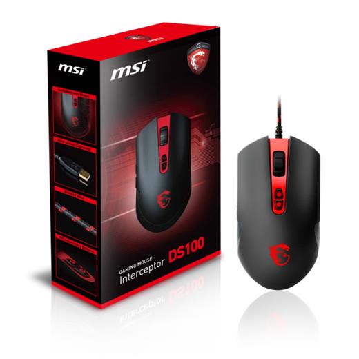 Msi Interceptor Ds100 Gaming Mouse Usb Laser 3500Dpı