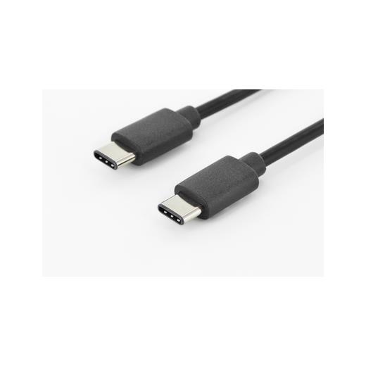 AK-300138-010-S USB Tip C Bağlantı Kablosu, USB Tip C Erkek (USB 3.1) - USB Tip C Erkek (USB 3.1), 1 metre, AWG 24/28, 2x zırhlı, UL, nikel kaplama, siyah renk