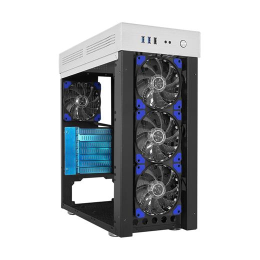 GAMEMAX FC-9230G Powersiz USB 3.0 Gaming Kasa Aliminyum-RGB Led Fan