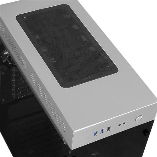 GAMEMAX FC-9230G Powersiz USB 3.0 Gaming Kasa Aliminyum-RGB Led Fan