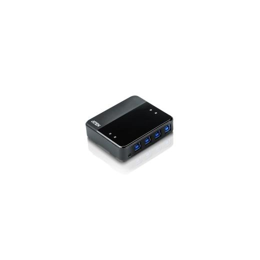 ATEN-US434 USB Arayüzüne Sahip Cihazları Paylaştıran Switch, USB 3.0 , 4 PC, 4 USB Cihaz (4-port USB 3.0 Peripheral Sharing Device)