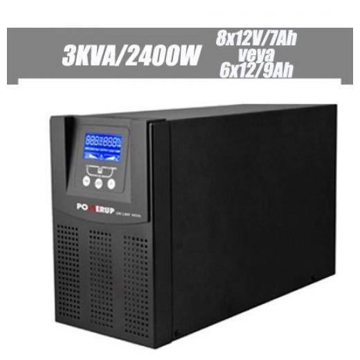 POWERUP 3 KVA PRO Serisi ONLINE LCD UPS UPS-POT-1203