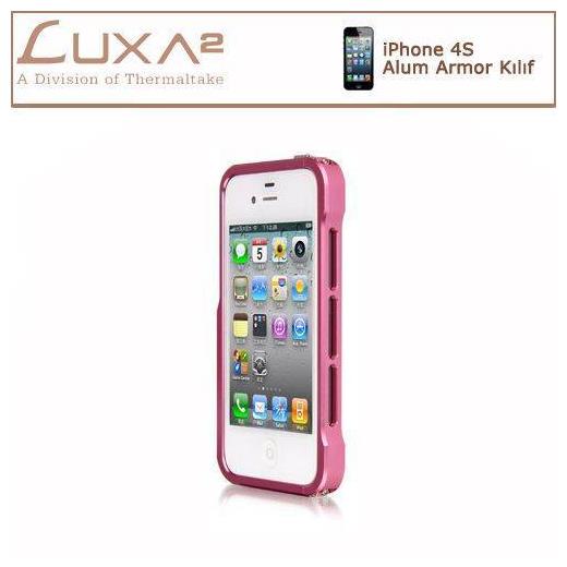 LUXA2 Iphone Alum Armor Aluminyum Kılıf - Pembe LHA0074-C