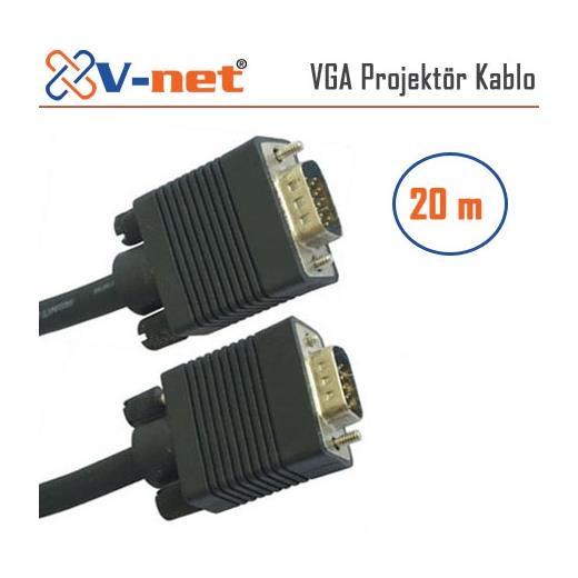 V-net VGA 20m Video Projektör kablosu, Gold Plated NVN-VGA 20.0m