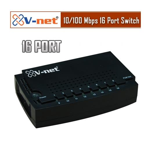V-net 16 Port 10/100 Fast Ethernet Switch NVS-0116-PB