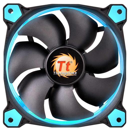 Thermaltake Riing 120mm Mavi Halka Ledli Titreşimsiz Kasa ve Radyatör Fanı CL-F038-PL12BU-A