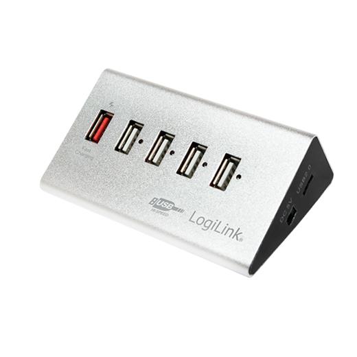 Logilink Ua0224 Usb2.0 Alüminyum 4 Port Hub  2.1A Şarj Portu