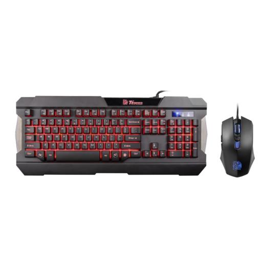 Thermaltake Tt eSPORTS Commander Combo Kırmızı LED Türkçe Oyuncu Klavye + Mouse Seti KB-CMC-PLBDTK-01