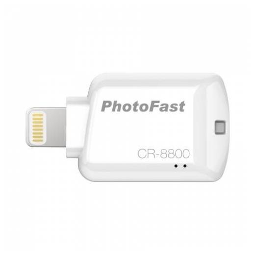 PhotoFast CR-8800 iOS MikroSD Kart Okuyucu - Beyaz CR8800W