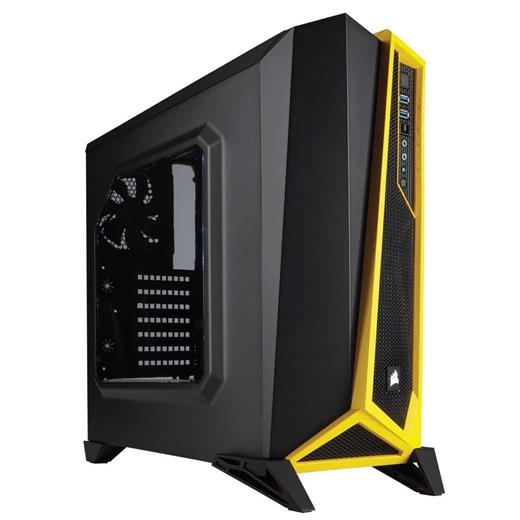 Corsair Carbide SPEC-Alpha Siyah/Sarı Pencereli Gaming Mid TOWER KASA ( PSU YOK ) CC-9011094-WW