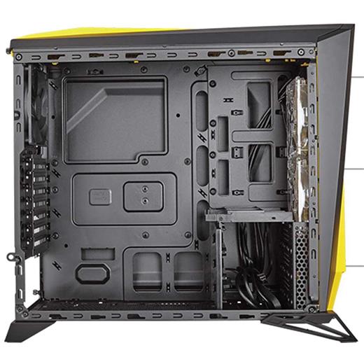 Corsair Carbide SPEC-Alpha Siyah/Sarı Pencereli Gaming Mid TOWER KASA ( PSU YOK ) CC-9011094-WW