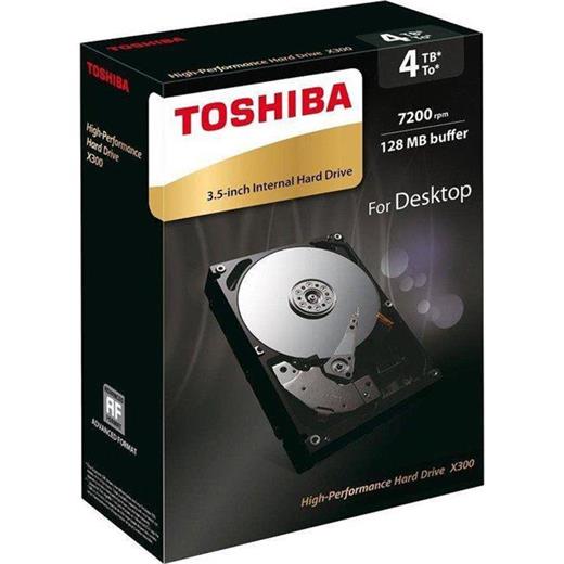 Toshiba 4 Tb 3.5  X300 Sata 64Mb Hdwe140Ezsta