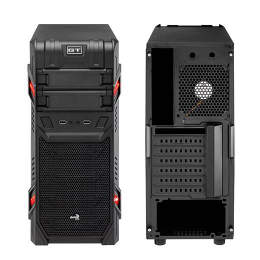 Aerocool Gt Black Advanced Edition 2X Usb, 2X12Cm Fanlı,Mid-Tower Siyah Kasa