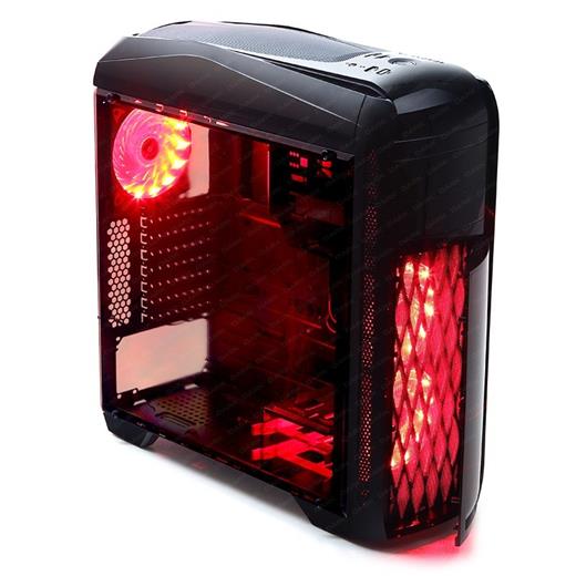 Dark Shadow 3X Led Fan, 1Xusb3.0, 2Xusb2.0 Atx Siyah Kasa (Akrilik Yan Panel)