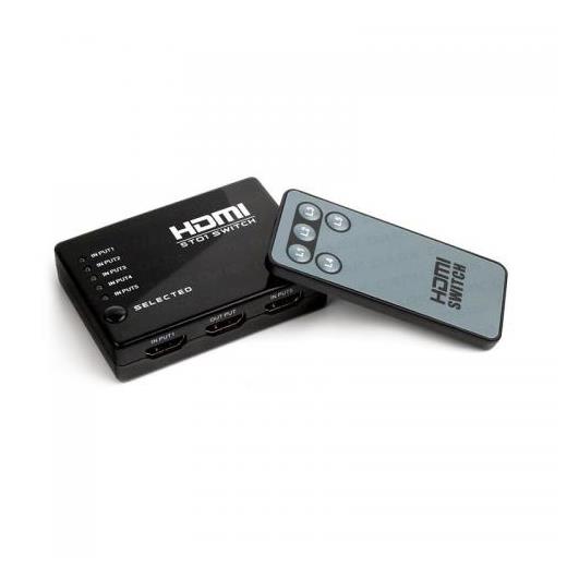 Dark Full Hd 5 Giriş 1 Çıkışlı Uzaktan Kumandalı Hdmi Switch (Seçici)