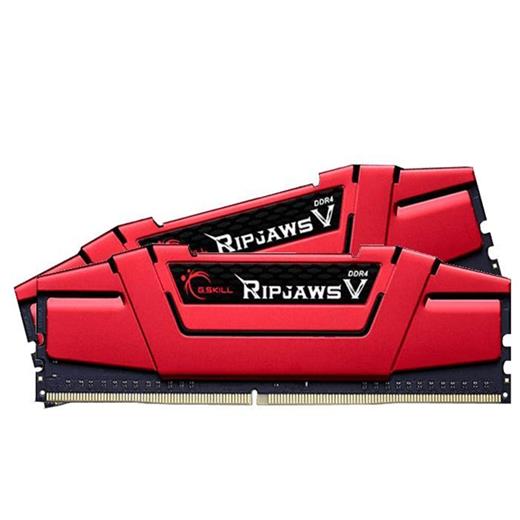 Gskill RipjawsV Kırmızı DDR4-3000Mhz CL15 16GB (2X8GB) DUAL (15-16-16-35) 1.35V F4-3000C15D-16GVRB