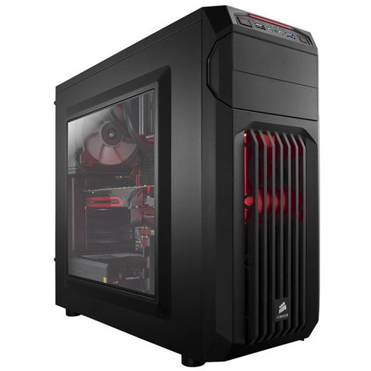 Corsair Carbide Champ/Spec-01 600W 80+ Psu Kırmızı Fanlı Pencereli Midtower Kasa