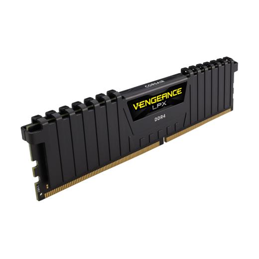 Corsair VENGEANCE Siyah DDR4-2400Mhz CL16 8GB (1X8GB) Sıngle (16-16-16-39) CMK8GX4M1A2400C16