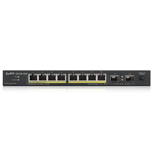 Zyxel Gs1100-10Hp 8 Port Gigabit+2 Sfp Poe Switch