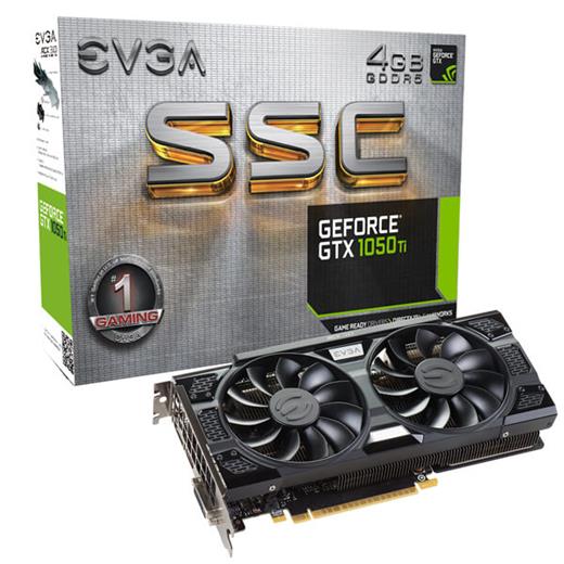 EVGA GTX 1050Ti SSC Gaming 4GB GDDR5 128bit ACX 3.0  Ekran Kartı 04G-P4-6255-KR