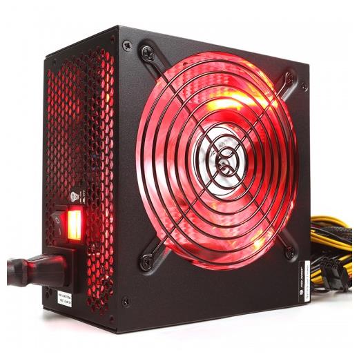High Power 600W 80+ Kırmızı Led Fanlı Güç Kaynağı