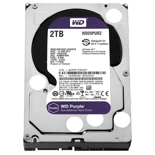 Wd 2Tb Purple 3,5